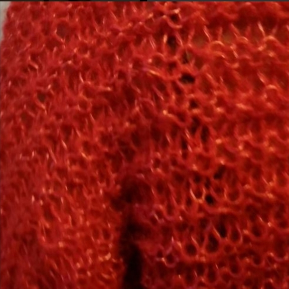 Vintage red crochet bolero - Picture 3 of 4